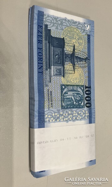 100 db sorszám követő 1000 Ft-os bankjegy!