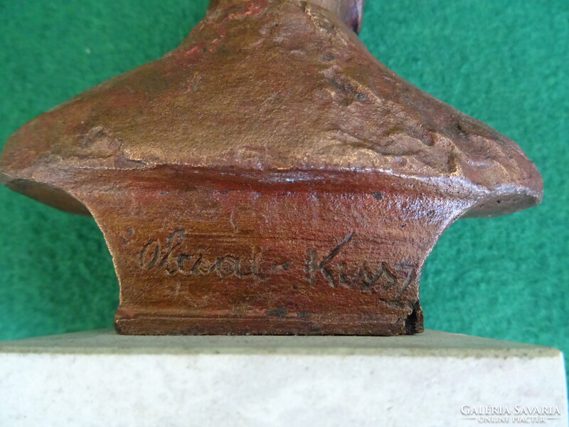 Lenin bronz brüszt Olcsai Kiss Zoltán (1895-1981)