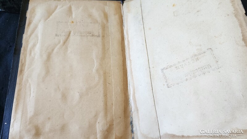 Cca. 1880 ANTIK JUDAIKA ZSIDÓ IMAKÖNYV NÉMET HÉBER JÜDISCH PRÉSELT DÍSZ KÖTÉS JUDAICA