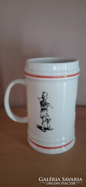 Hollóházi bányász emlék korsó 1861