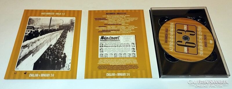 Aranycsapat Puskás. Angol-magyar díszdobozos DEDIKÁLT dvd Grosics Buzánszky labda futball