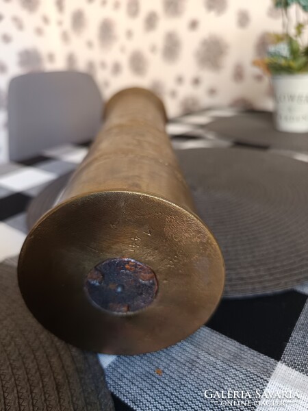 Régi Réz Töltényhüvely Hadifogoly Váza Háborús Emlék ágyúhüvely váza