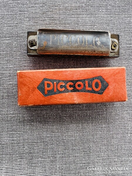 Vintage Piccolo szájharmonika – eredeti német gyártás, dobozával együtt