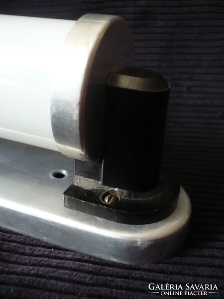 Régi Art Deco Üveg Cső Búrás Éjjeli Lámpa