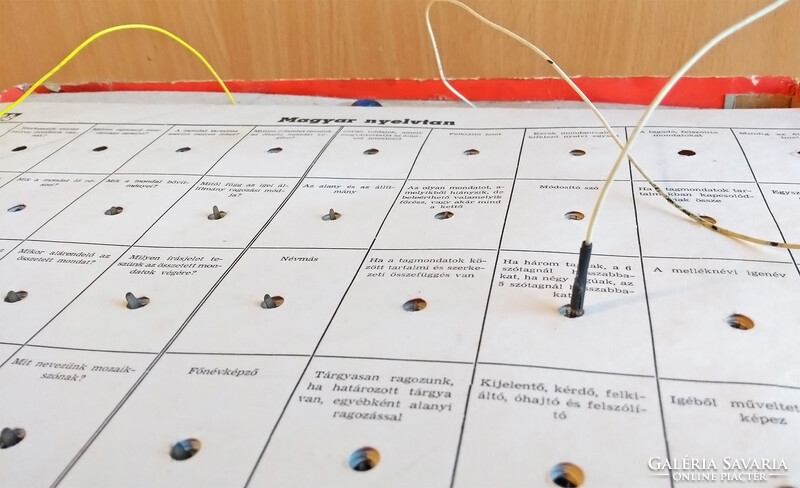 Tri-Ton HSZ elektronikus ismeretterjesztő játék 1970-es évek retro Féláron!
