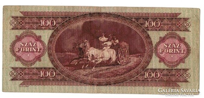 1957   papir 100 forintos szép állapotban