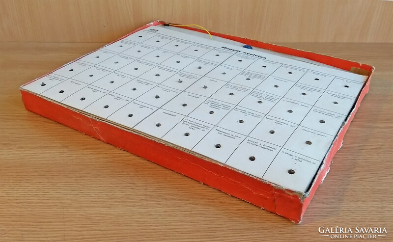 Tri-Ton HSZ elektronikus ismeretterjesztő játék 1970-es évek retro Féláron!
