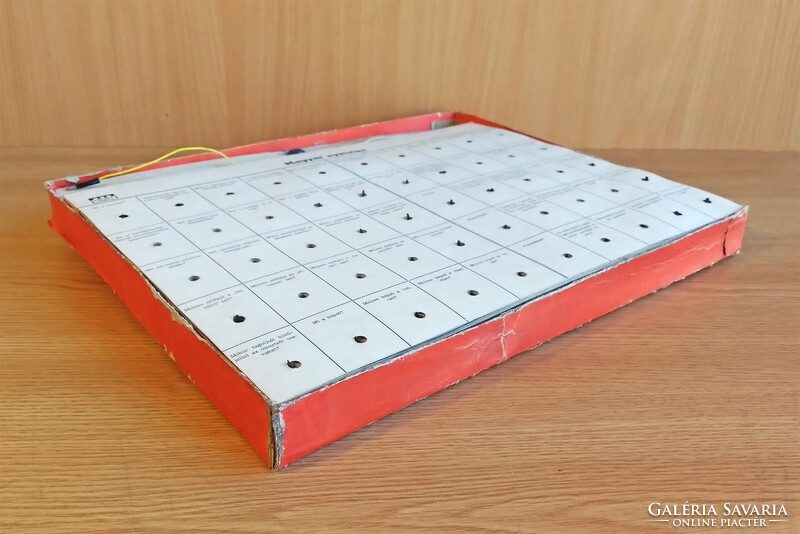 Tri-Ton HSZ elektronikus ismeretterjesztő játék 1970-es évek retro Féláron!