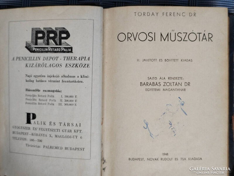 Orvosi Műszótár-Torday Ferenc Dr.