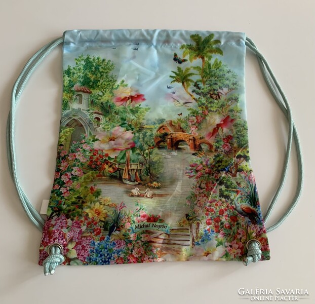 Új designer Michal Negrin türkizes kék gyönyörű romantikus hátizsák backpack jymbag