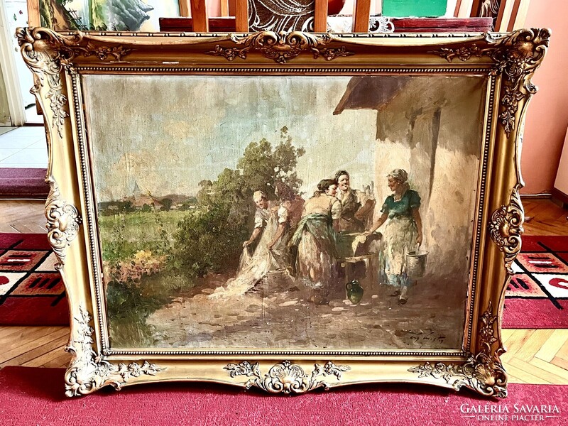 ÁCS ÁGOSTON TERE-FERE Tisztítás után 60x80cm