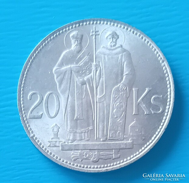 Szlovák 20 Korona Korun 1941 évi UNC