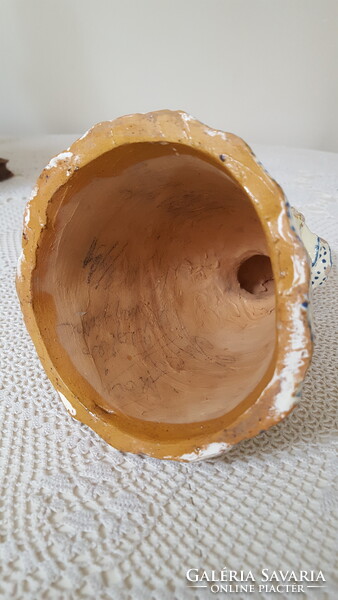 Régi,kerámia hölgy figura,csokorral