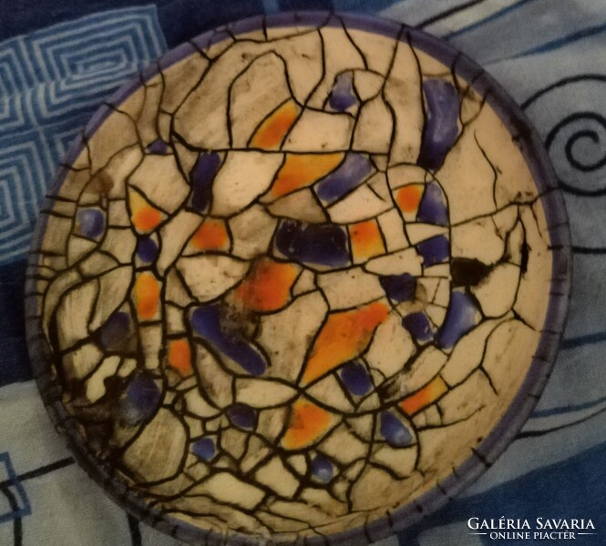 Iparművészeti falitál/tálka :Krajtsovits Margit