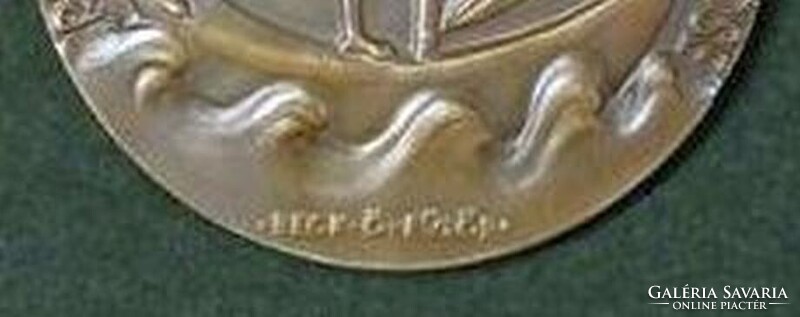 Ady Endre Emlékérem: Beck Ö. Fülöp (1873 - 1945) / "Ady Endre emlékének a Nyugat", 1928, bronz
