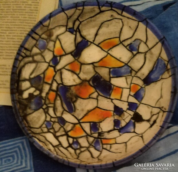 Iparművészeti falitál/tálka :Krajtsovits Margit