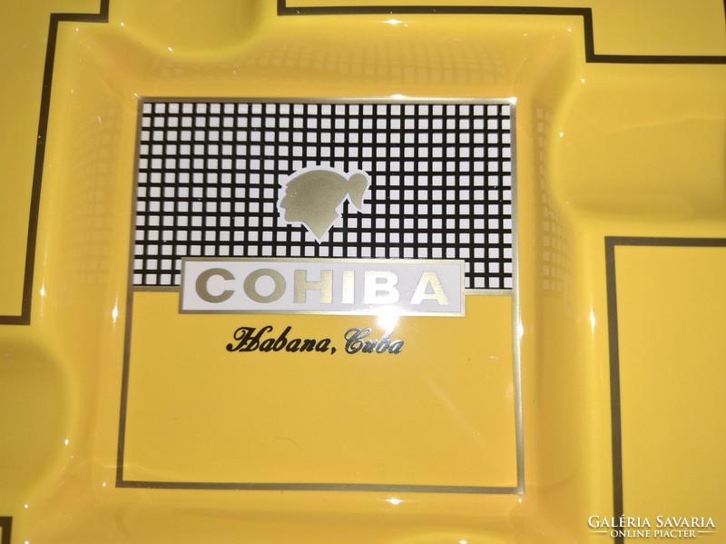 Cohiba szivar hamutál 4 szivar részére új bontatlan porcelán