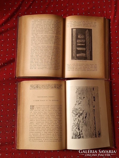 ELSŐ KIADÁS! képes fedelű MFTK 1906 VII-VIII.-SVEN HEDIN:ÁZSIA SZIVÉBEN I.II. --GYŰJTŐI!