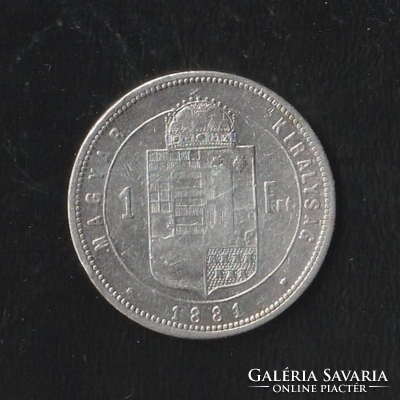 1 Frt 1881 forgalmi érme