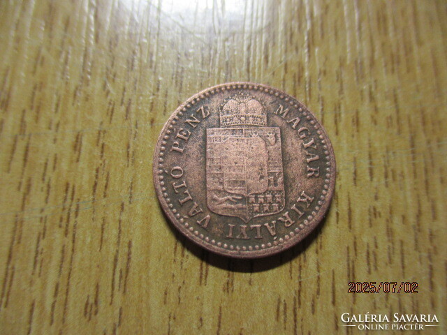 Magyar Királyi Váltópénz 1882KB  1 Krajcár XF