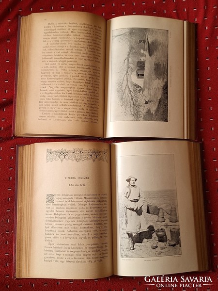 ELSŐ KIADÁS! képes fedelű MFTK 1906 VII-VIII.-SVEN HEDIN:ÁZSIA SZIVÉBEN I.II. --GYŰJTŐI!