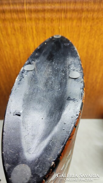 Festett-mázas padlóváza 43cm magas