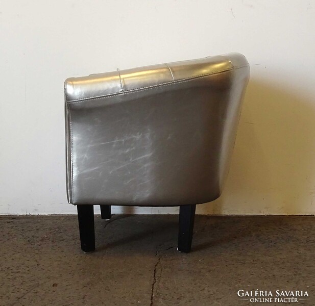 1V904 Modern körkarfás ezüst design klubfotel