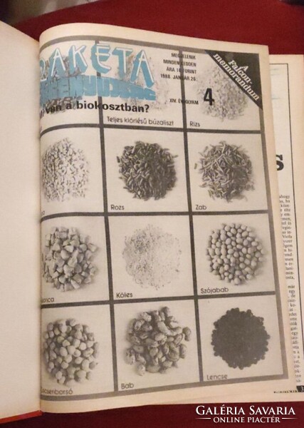 Rakéta Regényújság  1988 január vegyes 1988 május, júliusig. bekötve.