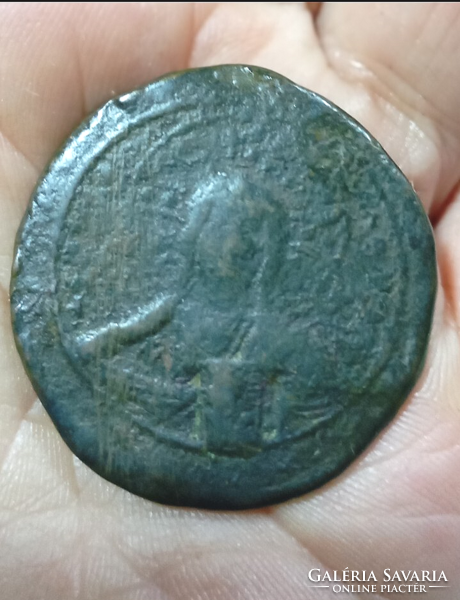 II. Bazilika, Konstantinápoly, 976-1025 AD. Æ Follis Krisztus királyok királya–