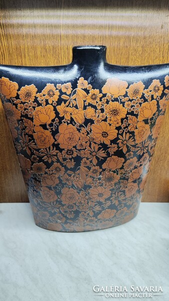 Festett-mázas padlóváza 43cm magas