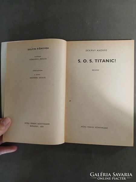 Dékány András - SOS Titanic! - 1979 - Delfin könyvek**