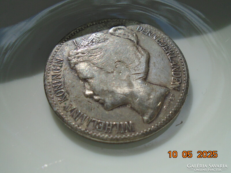 1898   2 1/2 Gulden Wilhelmina 945/1000 ezüst holland pénzérme