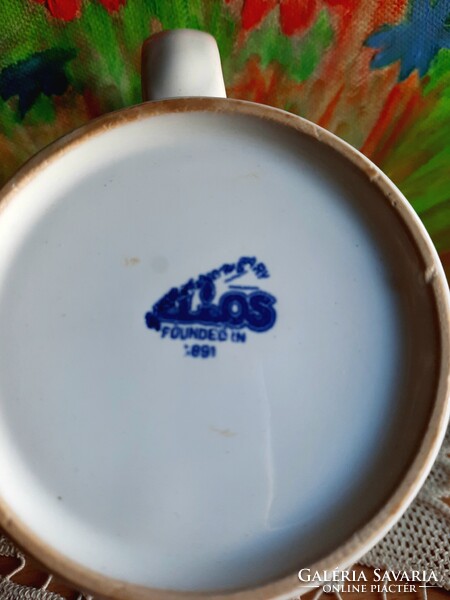 Helios 1891, lásd a jelzését, porcelán fehér bögre, csésze, törés, repedés mentes