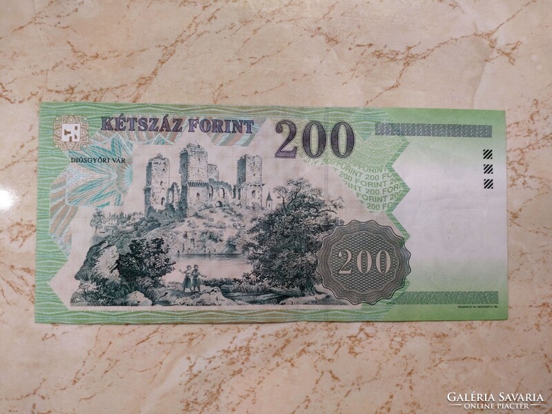 2007-es FB 200 papír forint bankjegy