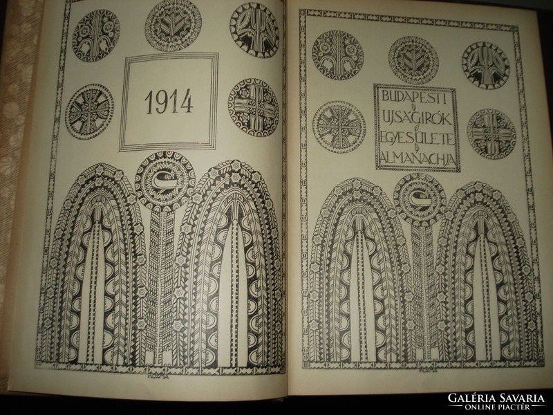 Kozma Lajos címlap Budapesti Újságírók Egyesülete Almanachja 1914