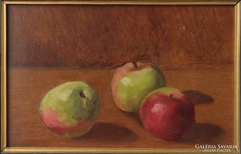 Almák. Csendélet Gustav Courbet(1819-1877)modorában. Olajfestmény.