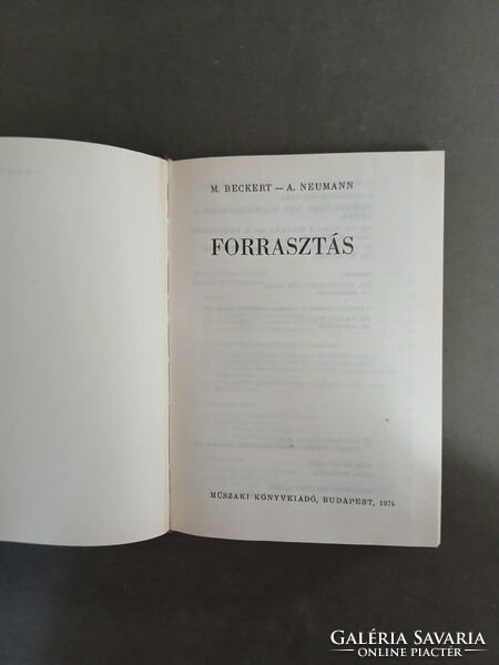 Beckert,Neumann - Forrasztás - 1974