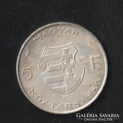 5 Forint 1946-os ezüst vastag