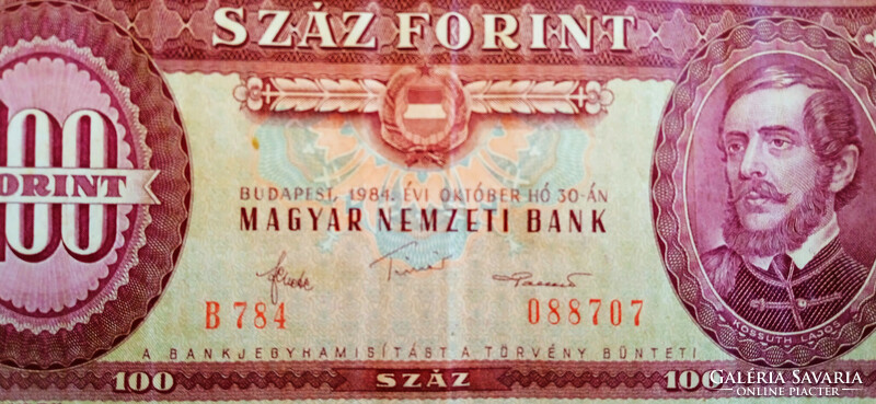 2 db régi 100 Ft-os bankjegy (1984) – szép állapot