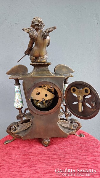 Antik francia kandalló óra