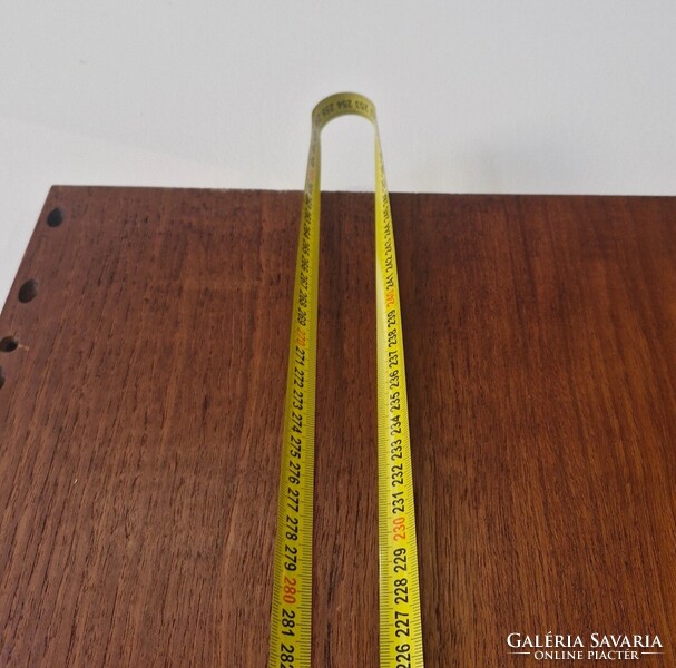 Vintage, mid century modern dán teak falpanel, Poul Cadovius, több darab Cado System