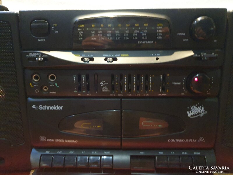 Retro Schneider P-1100 rádiósmagnó kazetta boombox sétálómagnó hi-fi 31