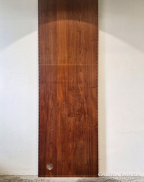 Vintage, mid century modern dán teak falpanel, Poul Cadovius, több darab Cado System