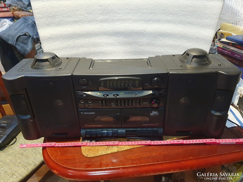Retro Schneider P-1100 rádiósmagnó kazetta boombox sétálómagnó hi-fi 31