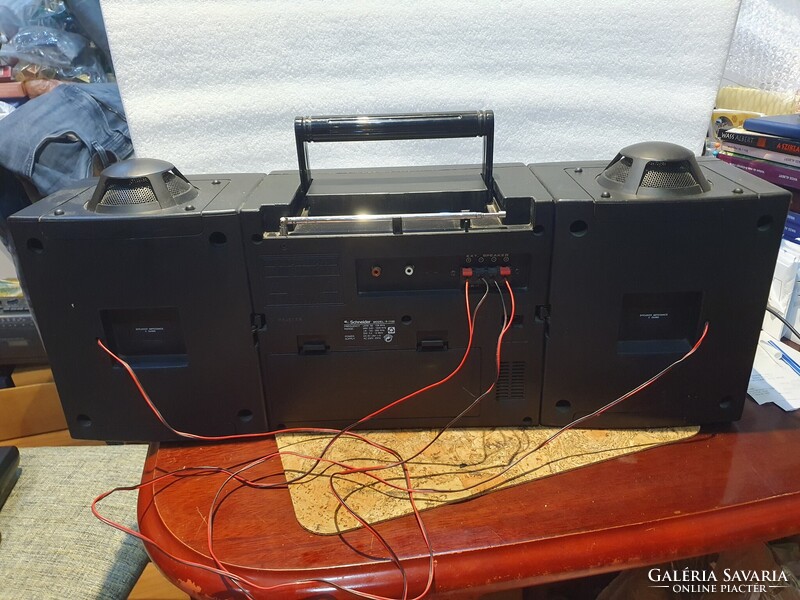 Retro Schneider P-1100 rádiósmagnó kazetta boombox sétálómagnó hi-fi 31