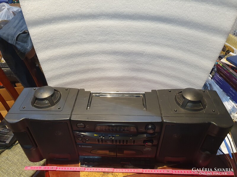 Retro Schneider P-1100 rádiósmagnó kazetta boombox sétálómagnó hi-fi 31