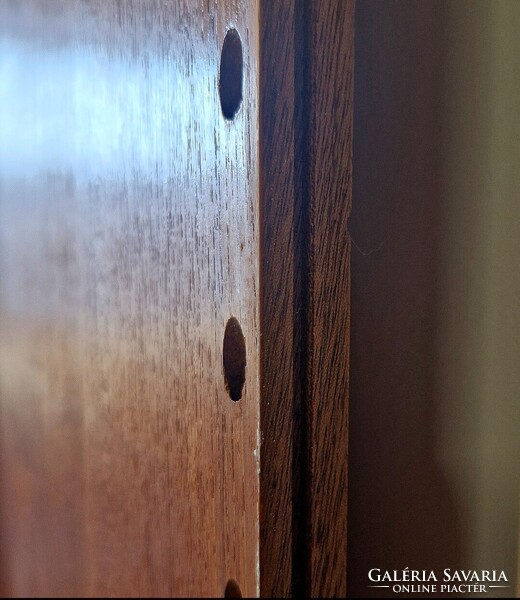 Vintage, mid century modern dán teak falpanel, Poul Cadovius, több darab Cado System