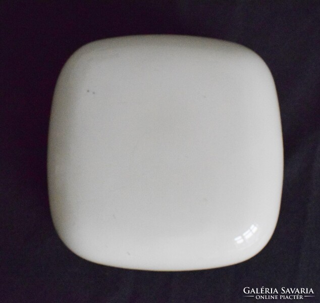 Fali , mennyezeti lámpa , art-deco üveg búra , fém lámpatest , 20 x 20 x 9 cm