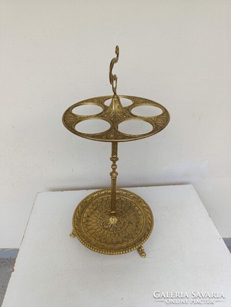 Antik esernyőtartó öntöttvas öntött sárgaréz esernyő sétapálca tartó 906 3010