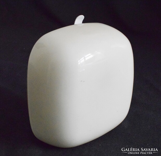 Fali , mennyezeti lámpa , art-deco üveg búra , fém lámpatest , 20 x 20 x 9 cm